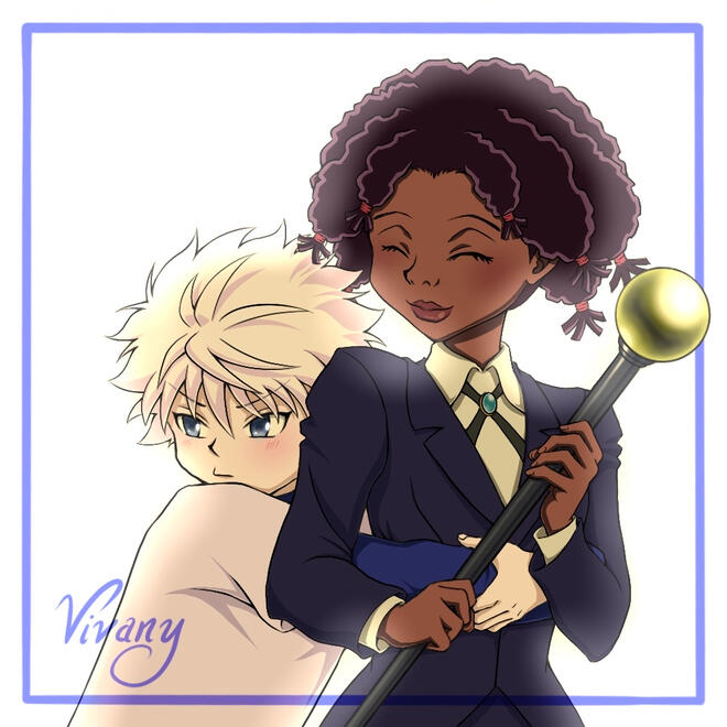 Killua Hugging Canary